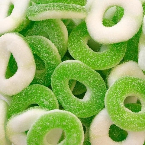 Sweetzone Fizzy Apple Rings - 1Kg Bulk Bag