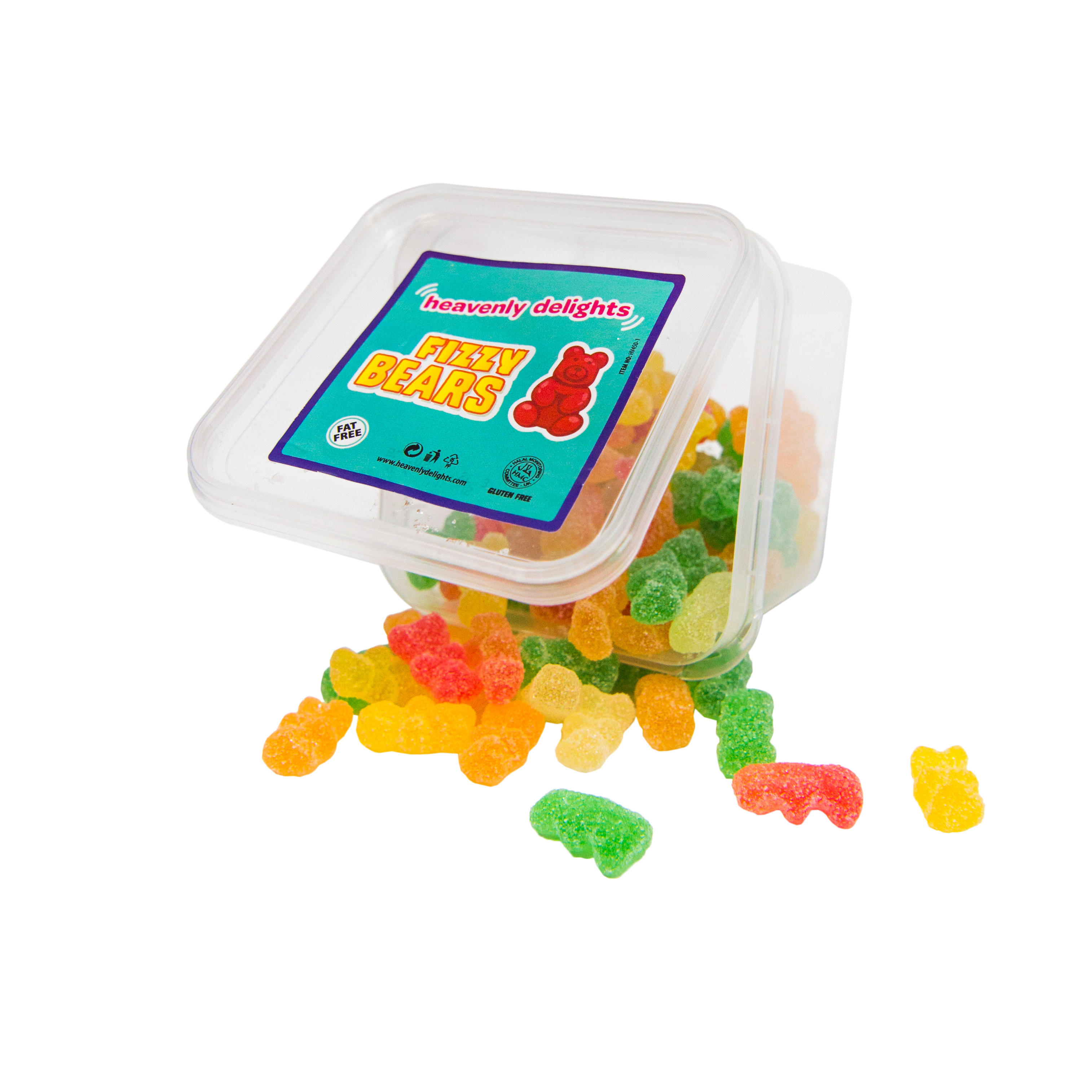 Fizzy Bears - 12 x 140gr Tubs – Heavenly Delights Halal Sweets