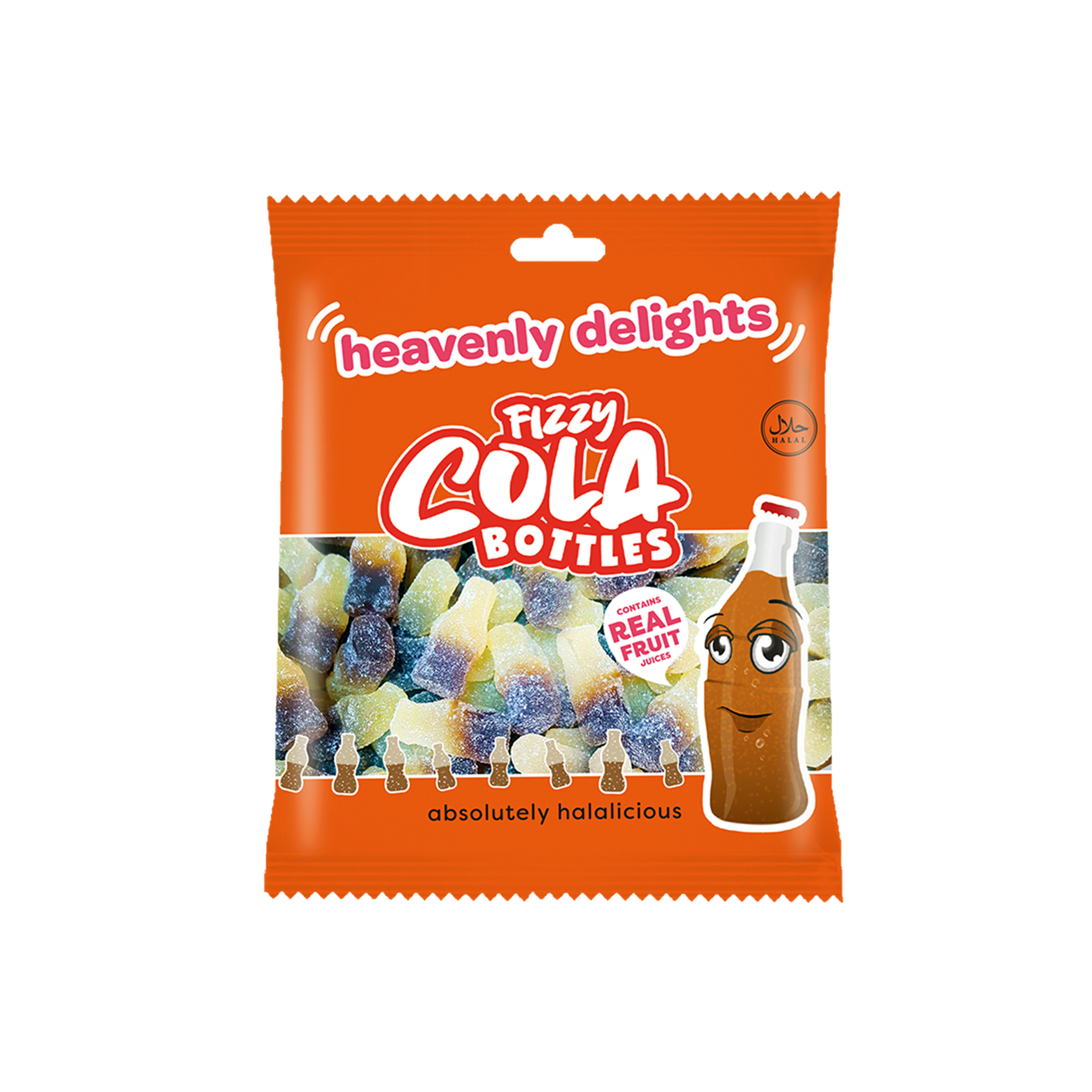 Fizzy Cola Bottles - 70gr Pack – Heavenly Delights Halal Sweets