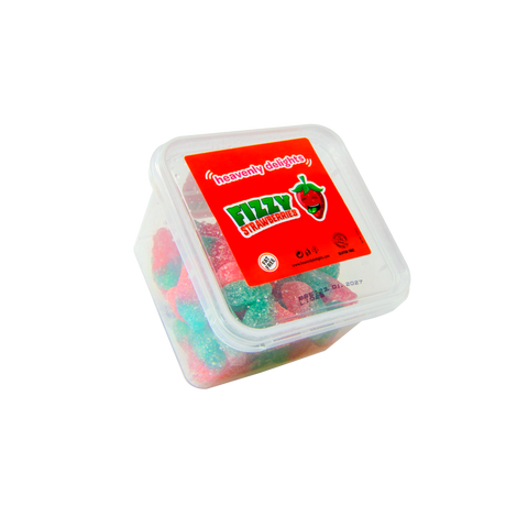 Fizzy Strawberries - 140g Tubs