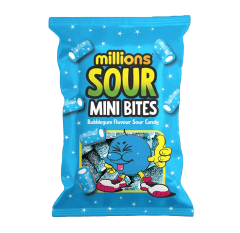 Millions Sour Bubblegum Bites - 12 x 140g