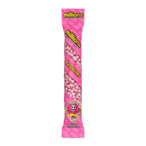 Millions Raspberry Tubes - 12 Count