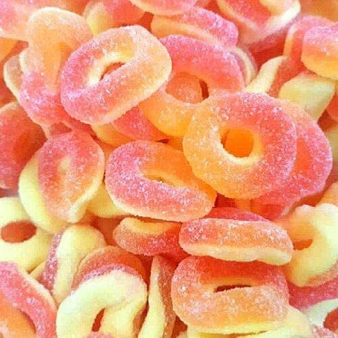 Sweetzone Peach Rings 1Kg Bulk Bag