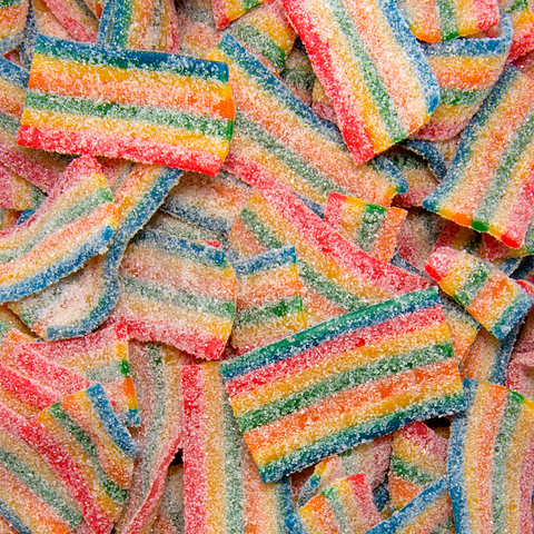 Sour Rainbow Belts - 140gr Share Bag