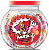 Wow Pop Lollipops Mix - 16 x 350g Jars