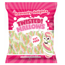 Twisted Mallows [Vanilla Flavoured Marshmallows] 140g Bag