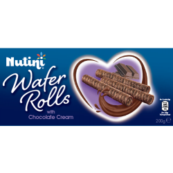 Wafer Rolls with Chocolate Cream