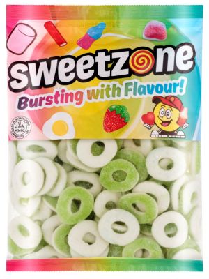 Sweetzone Fizzy Apple Rings 1Kg Bulk Bag