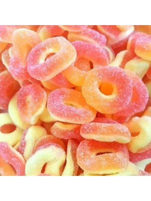 Sweetzone Peach Rings 1Kg Bulk Bag