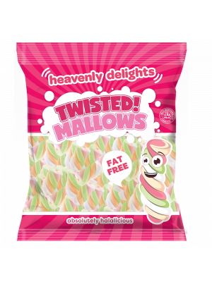 Twisted Mallows [Vanilla Flavoured Marshmallows] 140g Bag