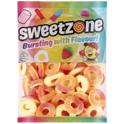 Sweetzone Peach Rings 1Kg Bulk Bag