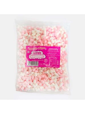 Pink & White Mini Mallows (400g Bulk Bag)